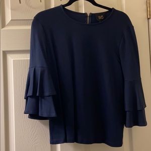 W5 3/4 Navy blue blouse